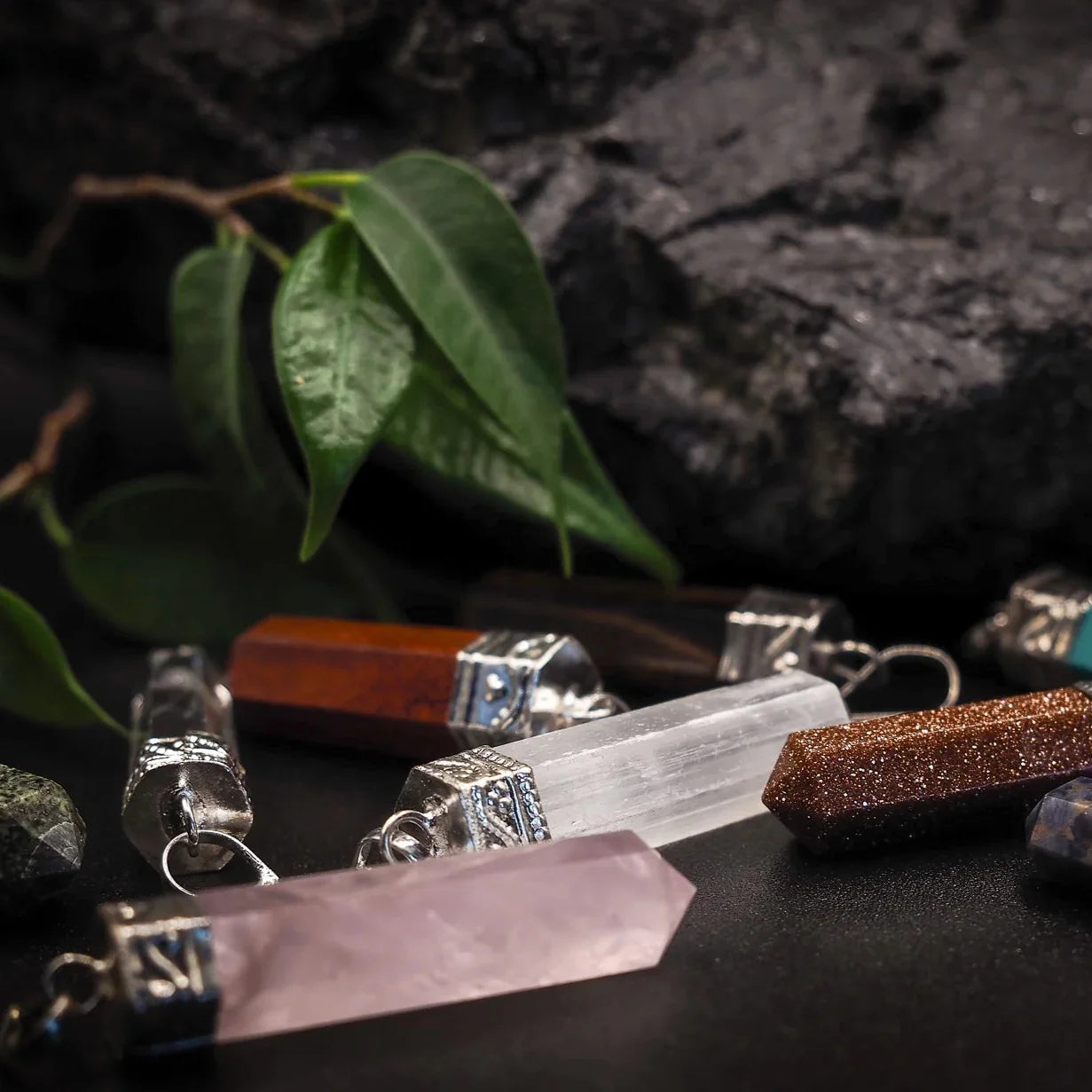 Stone pendant, Rose quartz