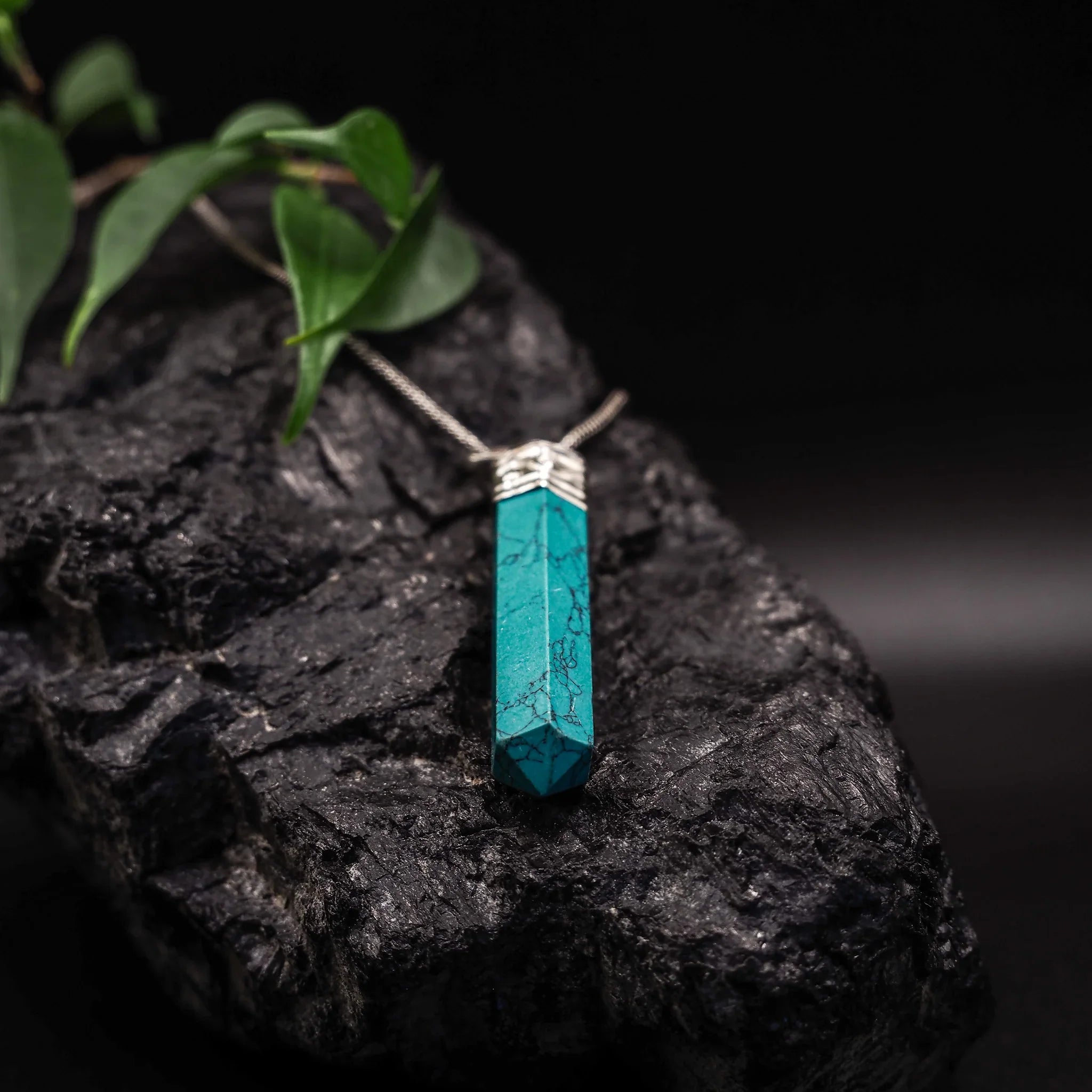 Stone pendant, "Turquoise"