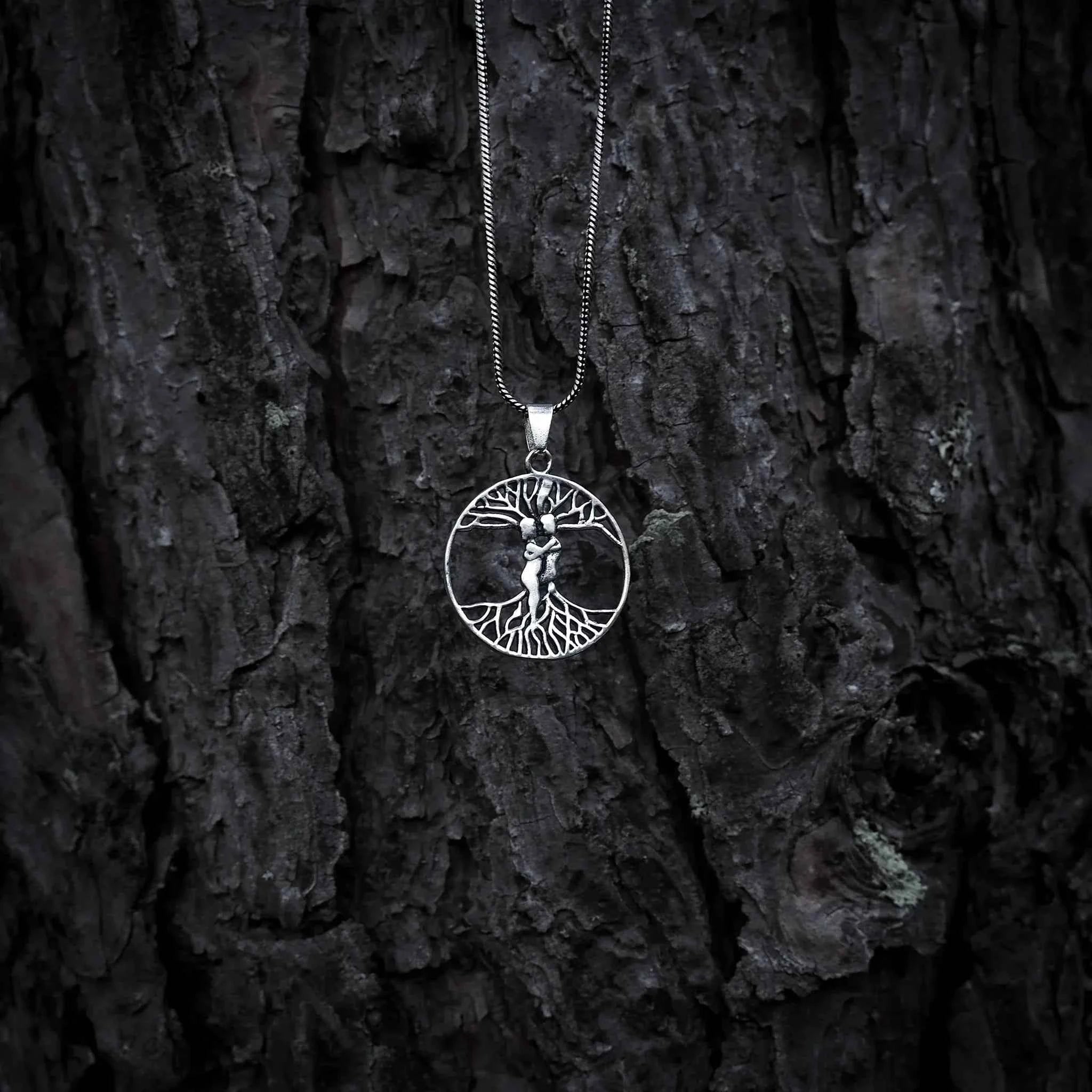 Amulett, Ask och Embla ur livets träd, stor.