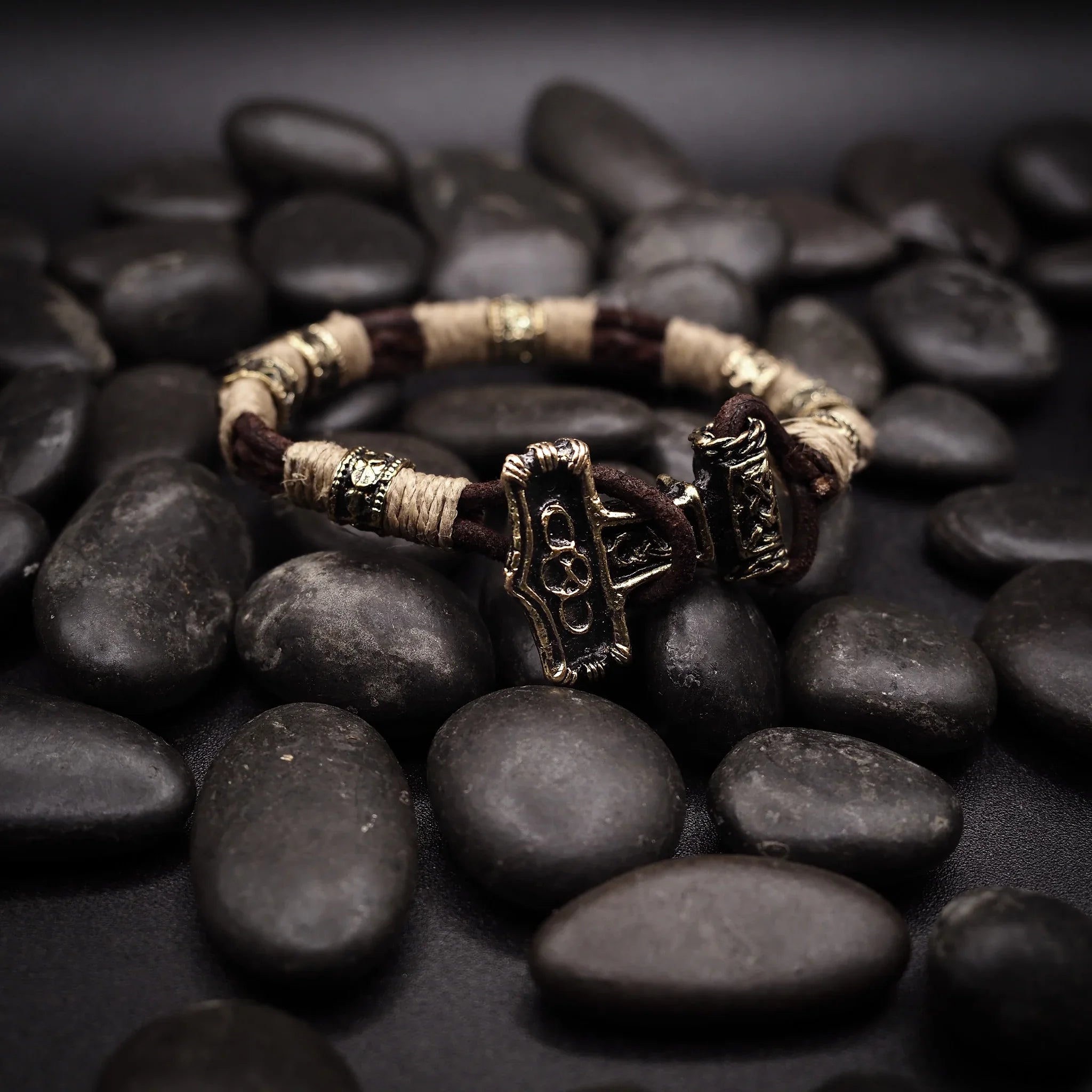 Bracelet with Thor's Hammer attachment