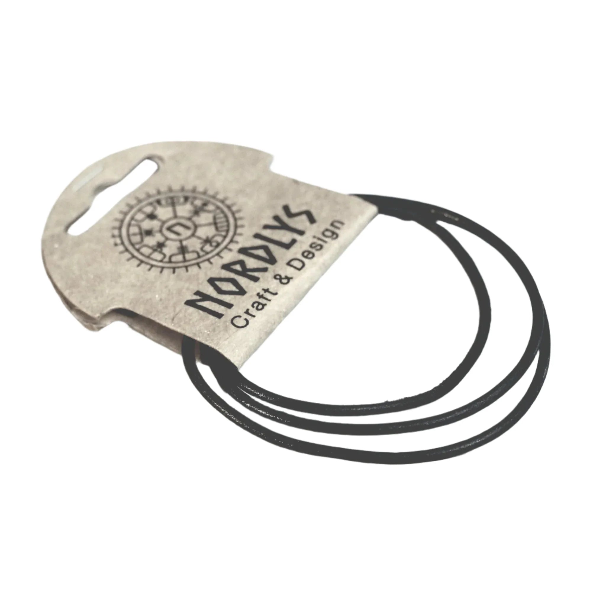 Leather cord for jewelry, 80 cm