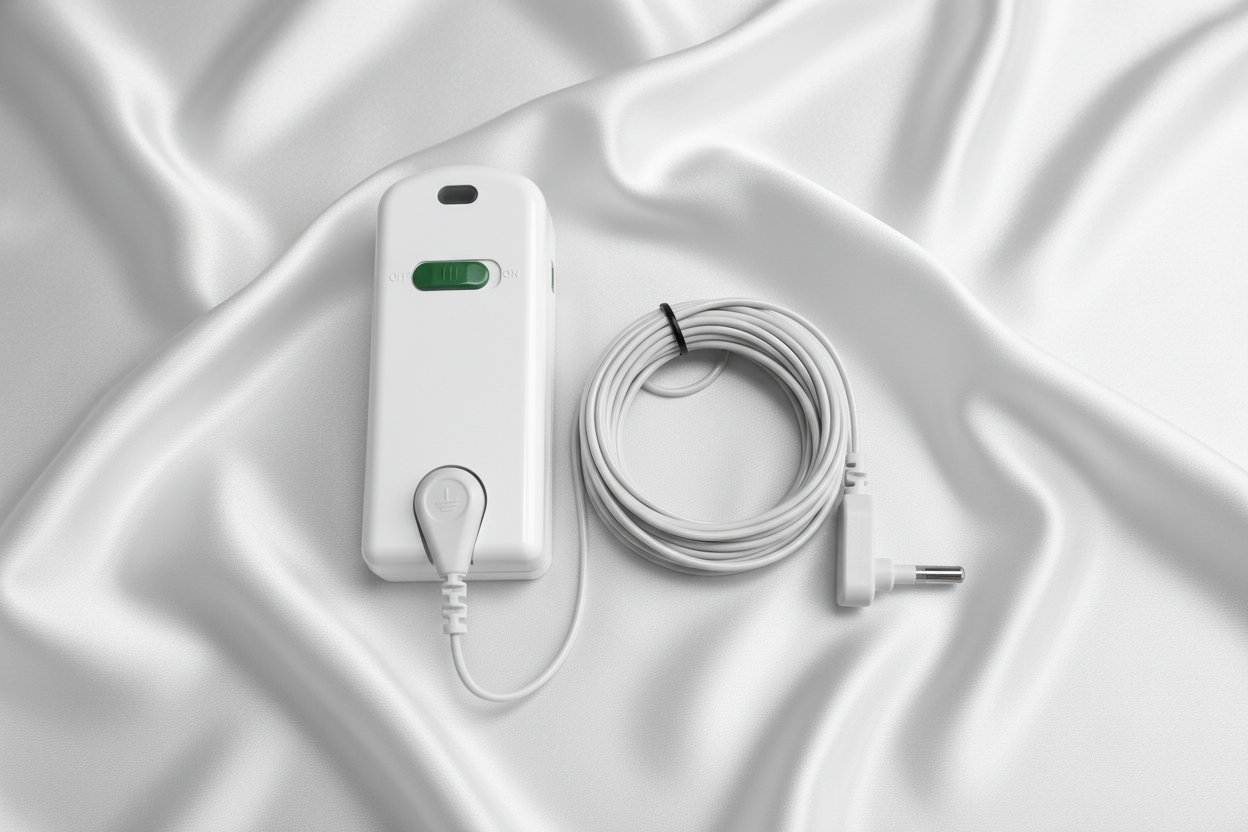 Grundningstestare på vit silkesbakgrund