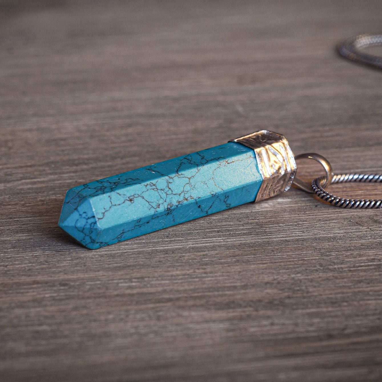 Stone pendant, "Turquoise"
