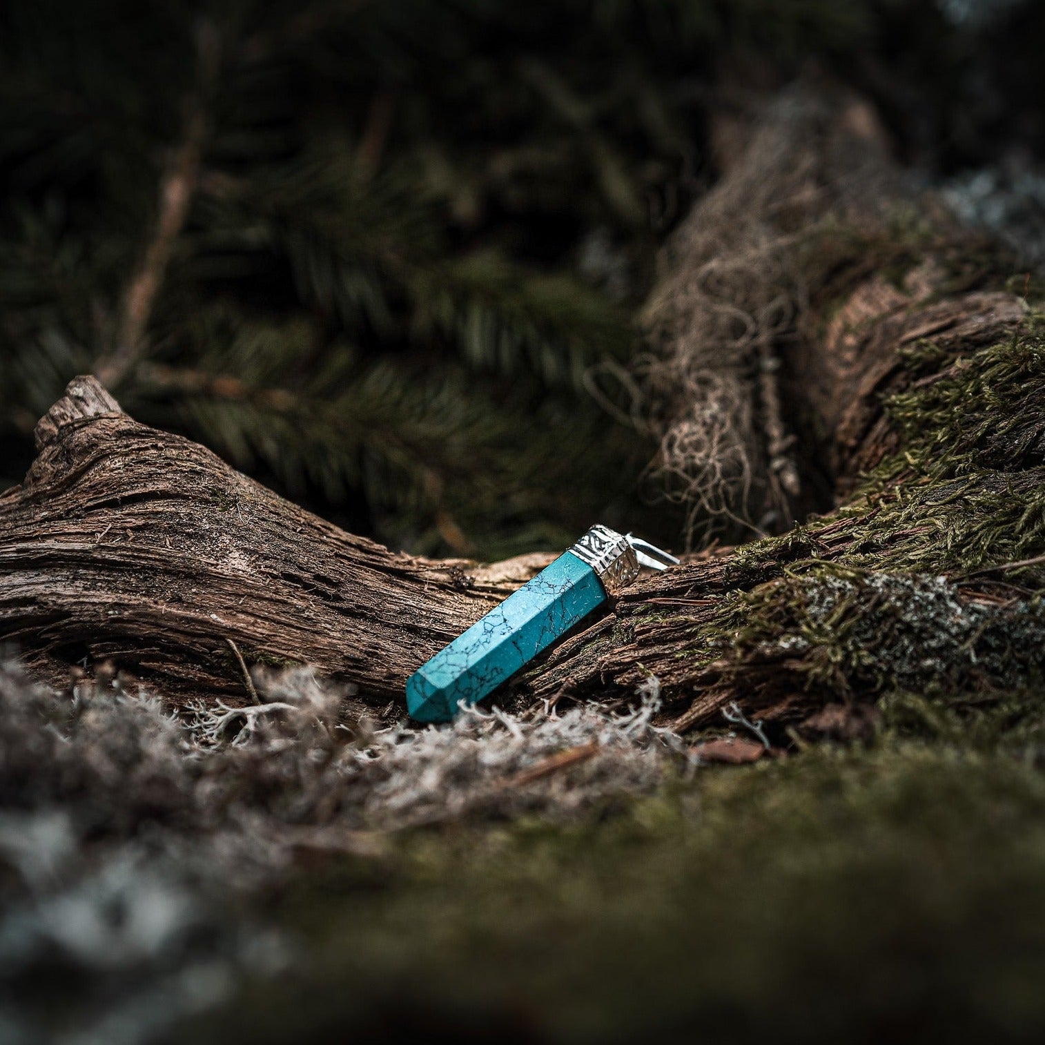 Stone pendant, "Turquoise"